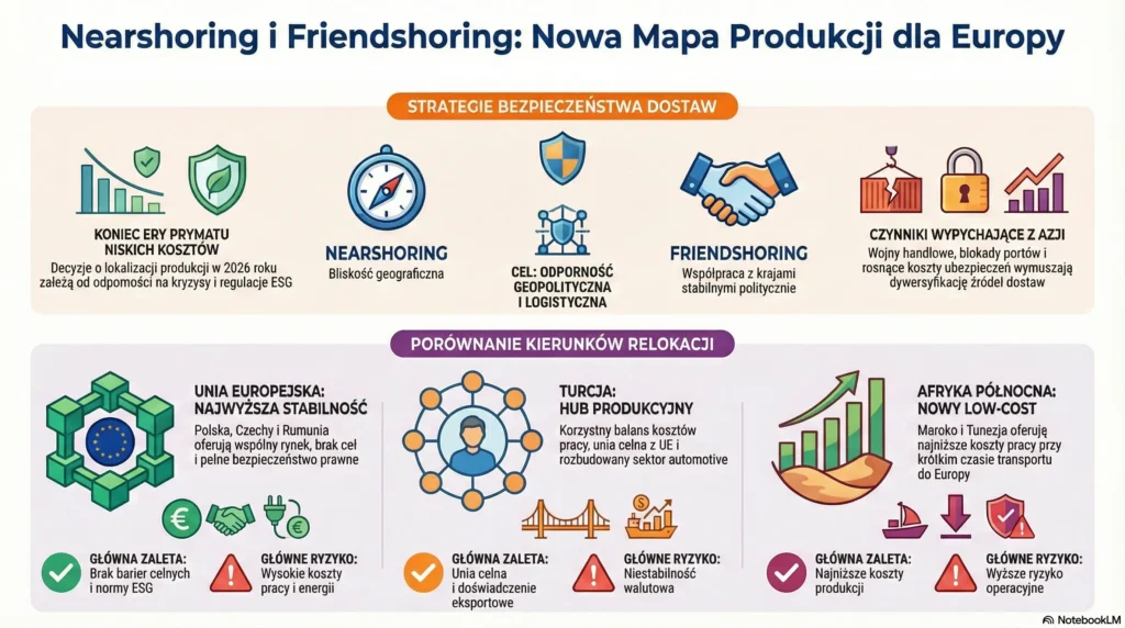 Czym jest nearshoring i friendshoring – kluczowe różnice strategiczne