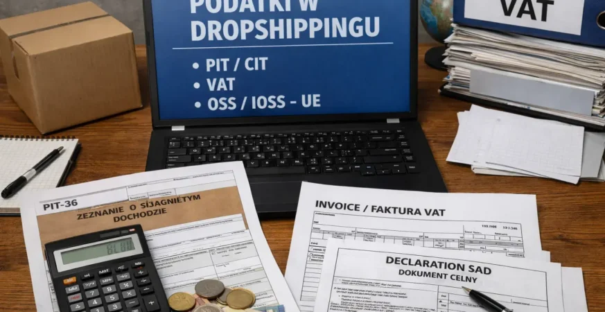 Jak rozliczać podatki w dropshippingu