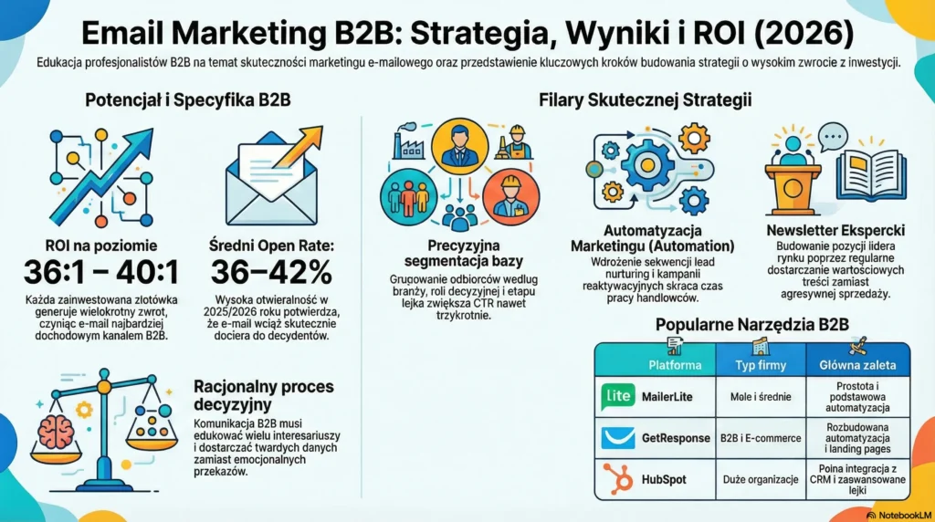 Email marketing B2B – infografika
